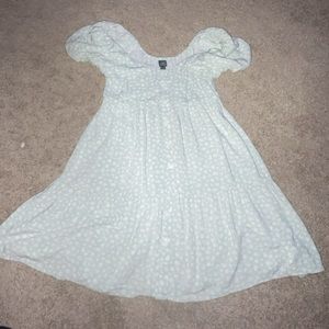 light green wild and fable sundress with white flowers🤍